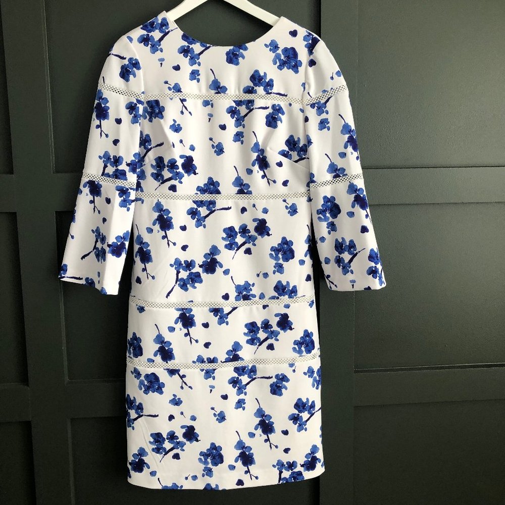 NWT Lauren Ralph Lauren Floral Dress with 3/4 sleeves